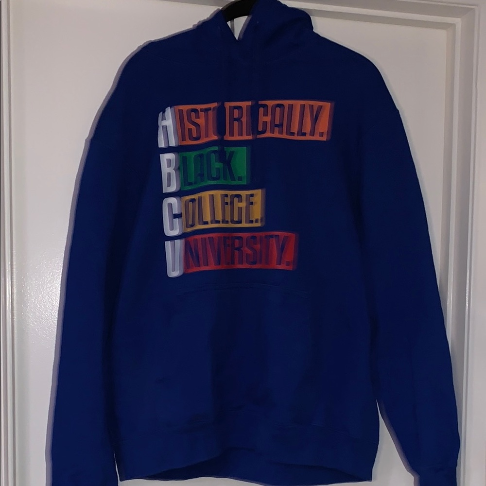 Port and Company Blue and Red HBCU Sweatshirt